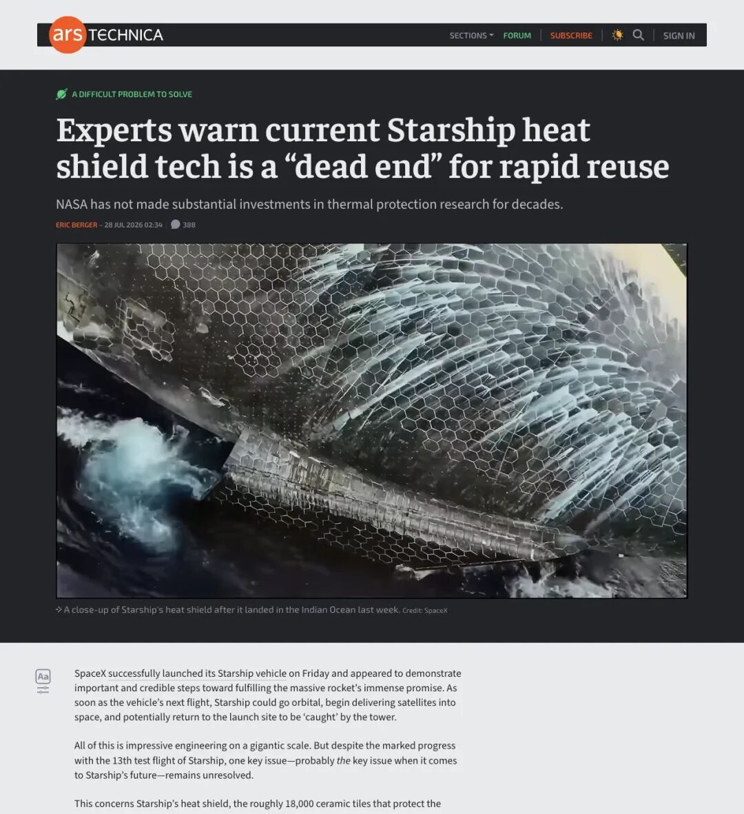 Ars Technica报道